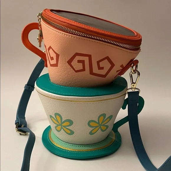 Loungefly Disney Parks Alice in Wonderland Teacups Crossbody Bag - Picture 3 of 3